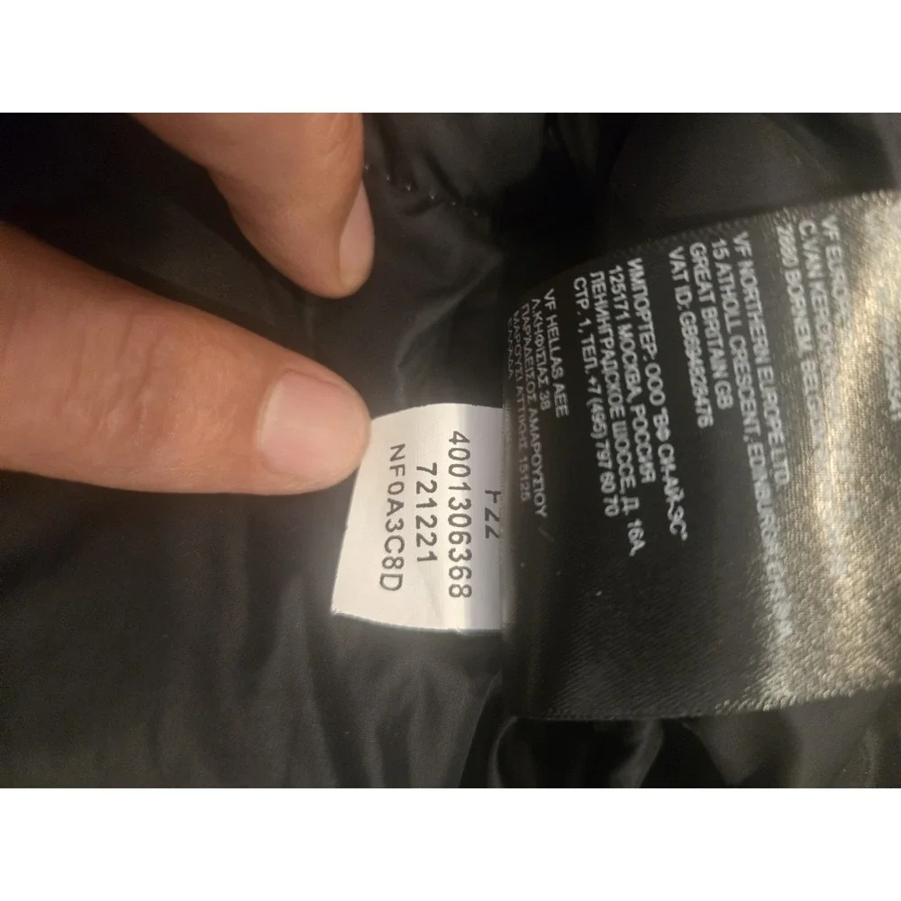 The North Face 1996 Retro Nuptse 700 Down Puffer Jacket Pink Black Men's M